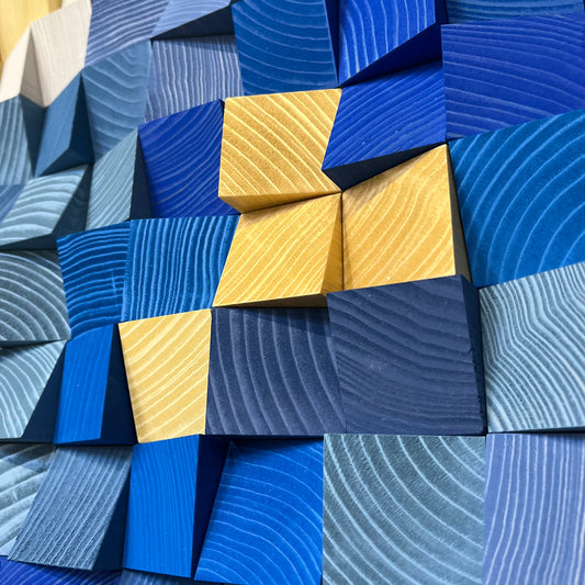 Wall Decor "Azure Whirl"