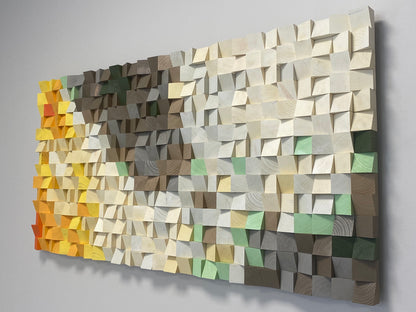 Wall Decor "Sun and Snowy Mountains"