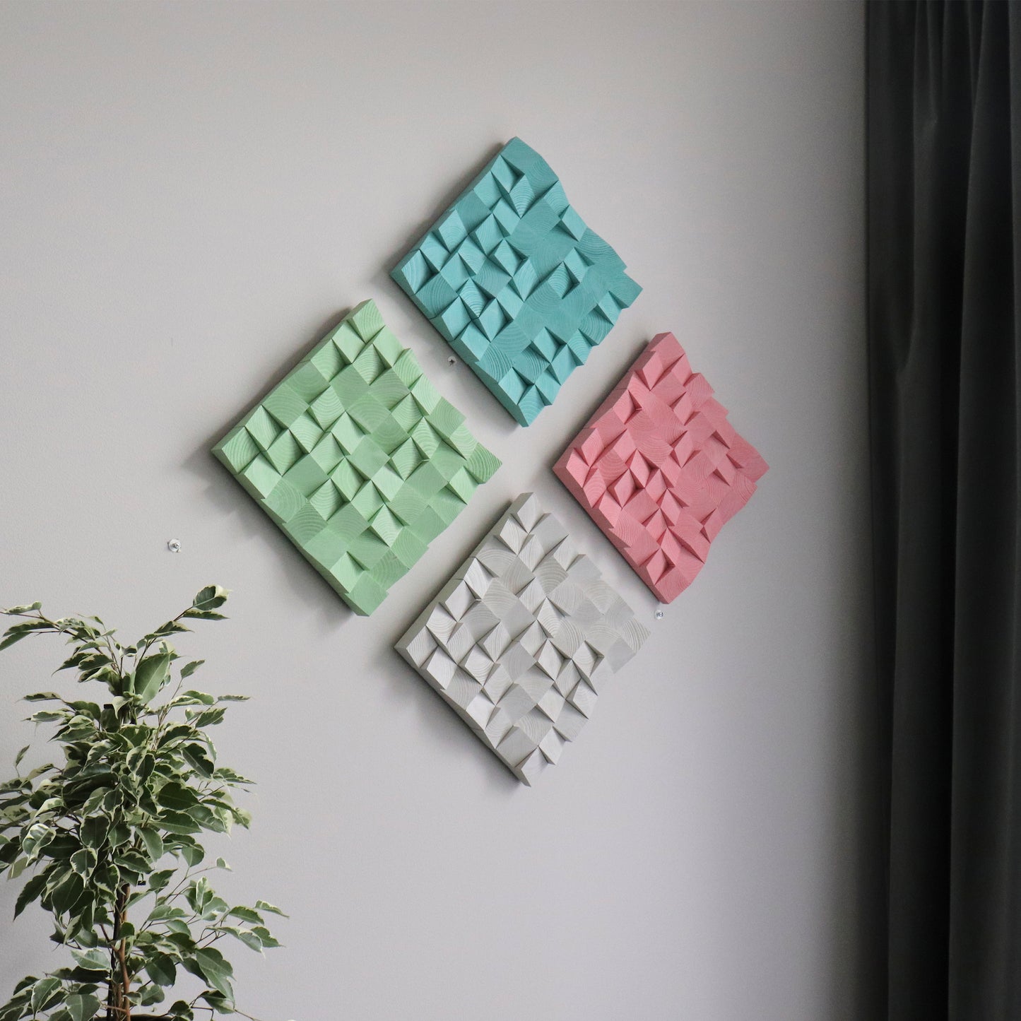 Single Color Wall Art Set