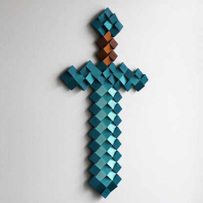 Minecraft Wall Art "Diamond Sword"