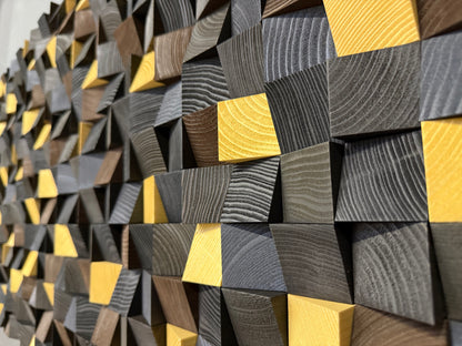 Wall Decor "Golden Stars At Night"