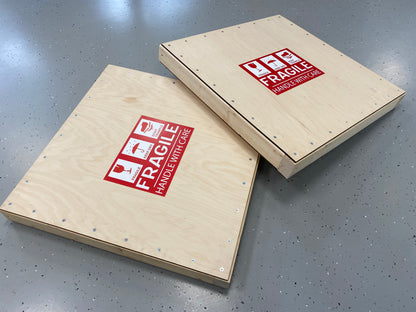 Artistic handcrafted wood mosaic panel blending color and depth.