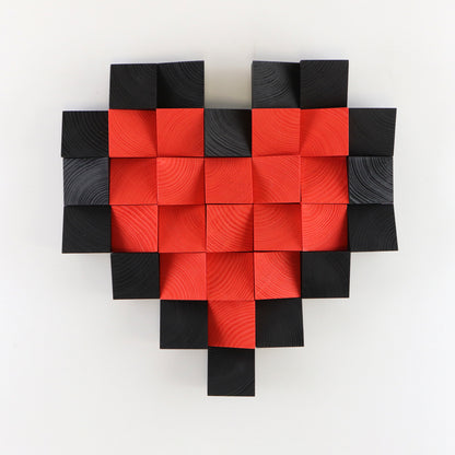 Wood Wall Decor "Outlined Heart"