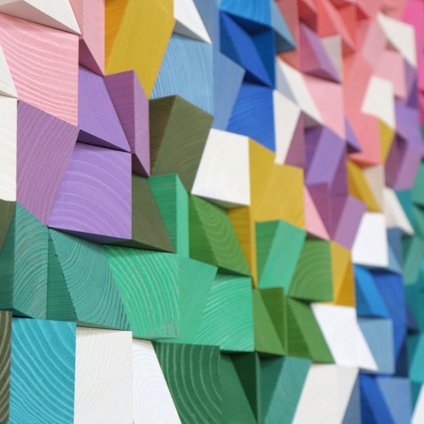 Eco-friendly handmade wooden wall art designed to enhance sound and visual harmony.