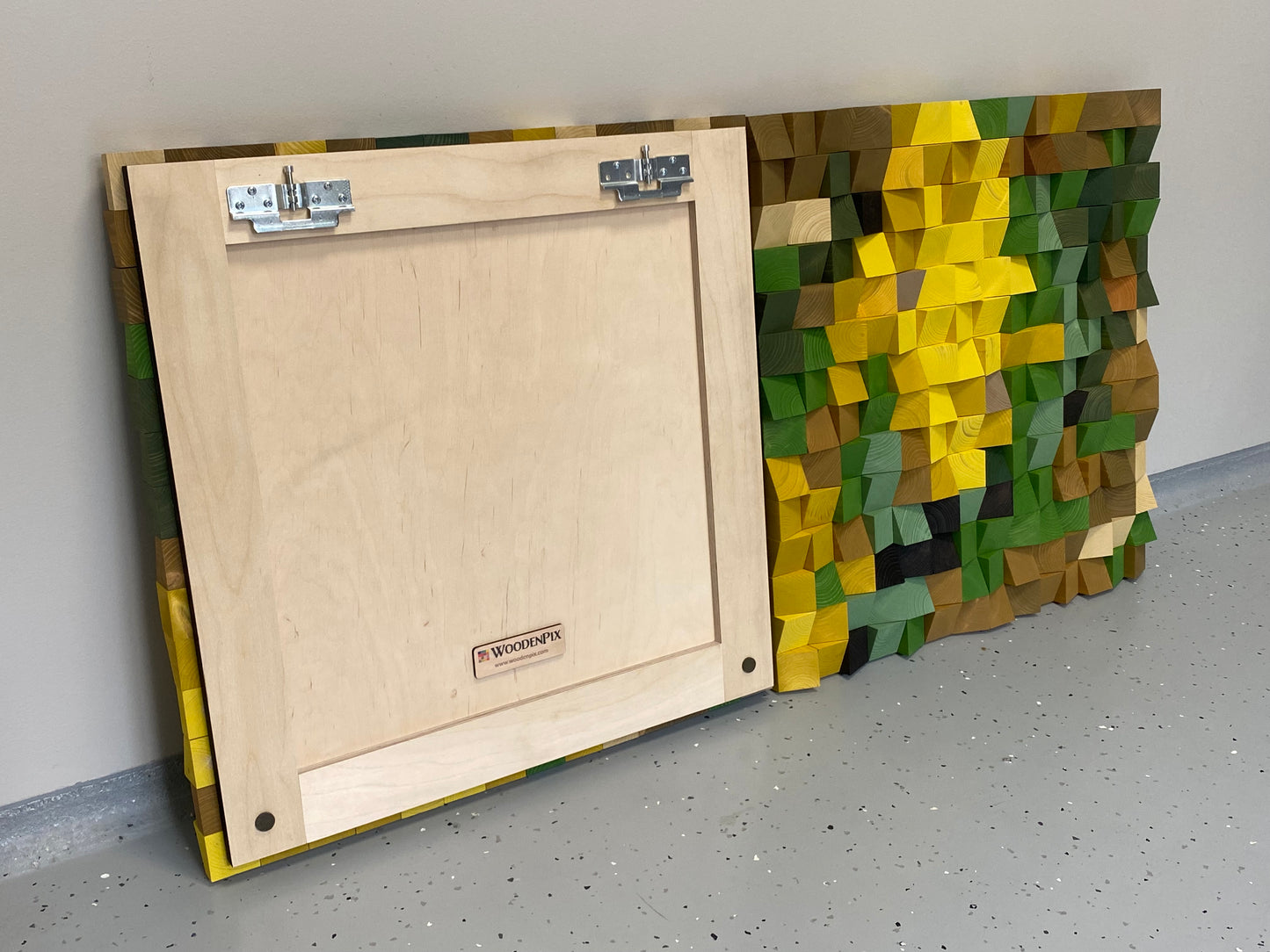 Modern wooden acoustic wall art by WoodenPix, blending art and sound diffusion in one piece.