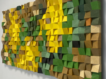 Still Life 3D wooden wall decor offering both visual art and sound improvement for modern spaces.